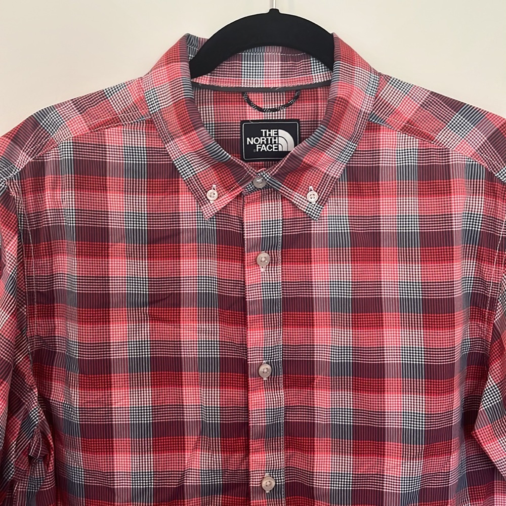 North face, button down shirt, Large.